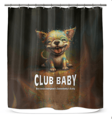 CB3-137 elegant shower curtain in a beautifully designed bathroom.