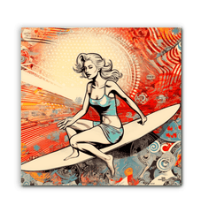 Surfing Stillness Canvas Print - Beyond T-shirts