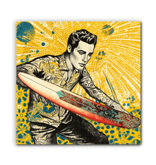 Surfing Reflections Wrapped Canvas - Beyond T-shirts