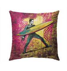 Surfing 1 07 Outdoor Pillow - Beyond T-shirts