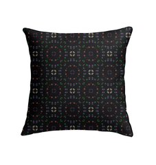 Blossom Haven Pillow on a couch showcasing its style and comfort in a living room.