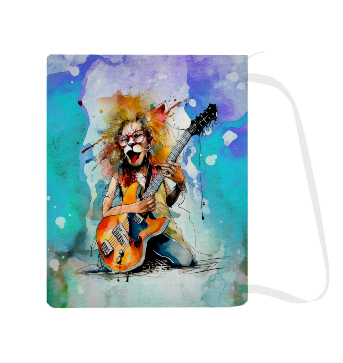 Electric Guitarist's Energetic Echoes  Laundry Bag