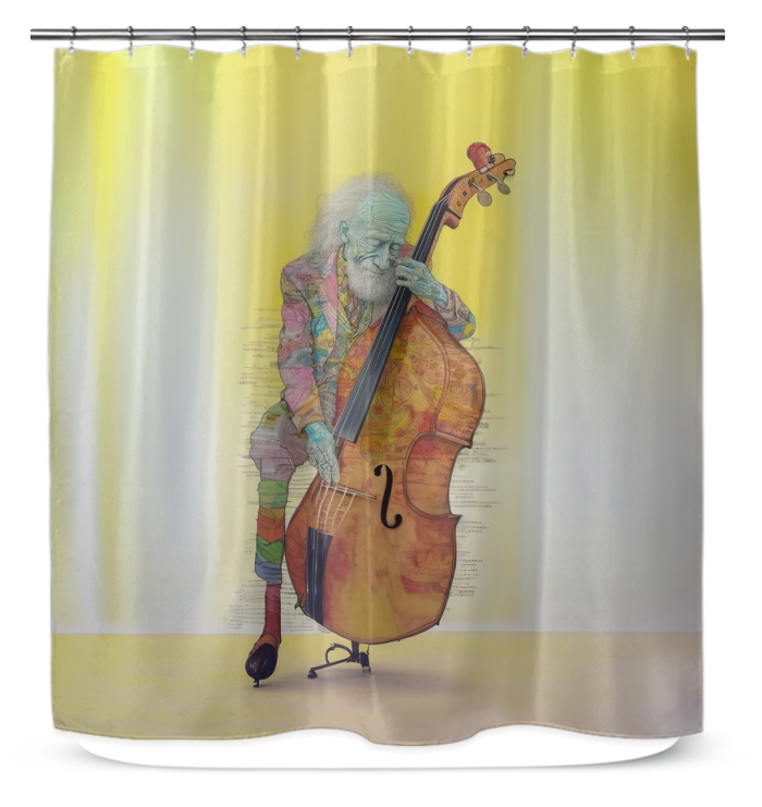 Iris Impressions Shower Curtain with Floral Design