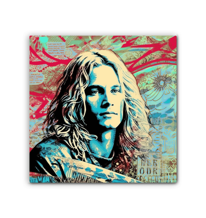 Surfing Tranquility Canvas Art Print - Beyond T-shirts