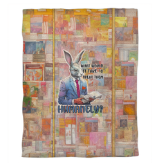 Rock Star Rabbit Duvet Cover.