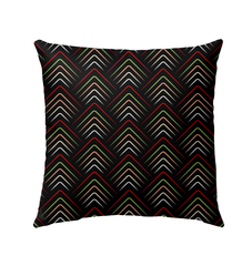 Colorful abstract art design on outdoor pillow