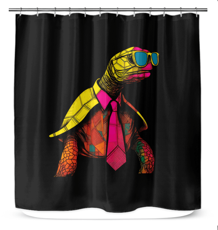 Turtle Paradise Shower Curtain - Beyond T-shirts