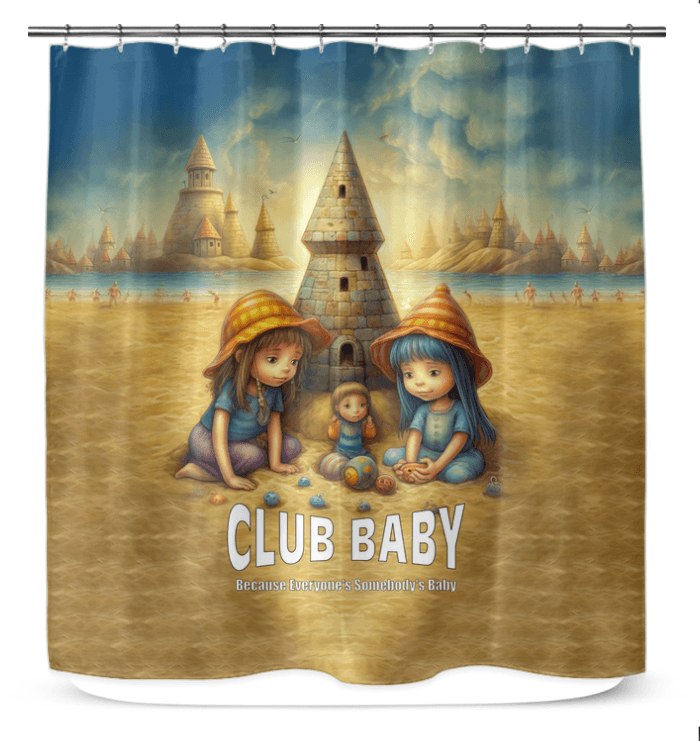 CB3-121 shower curtain with intricate design detailing to elevate bathroom decor.