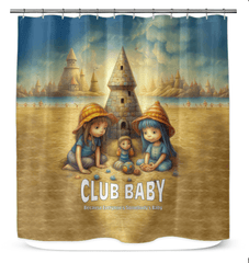 CB3-121 shower curtain with intricate design detailing to elevate bathroom decor.