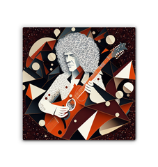 Keyboard Kaleidoscope Wrapped Canvas