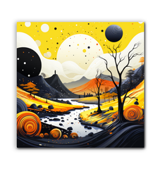 Tranquil Tropical Tapestry Beach Landscape Canvas