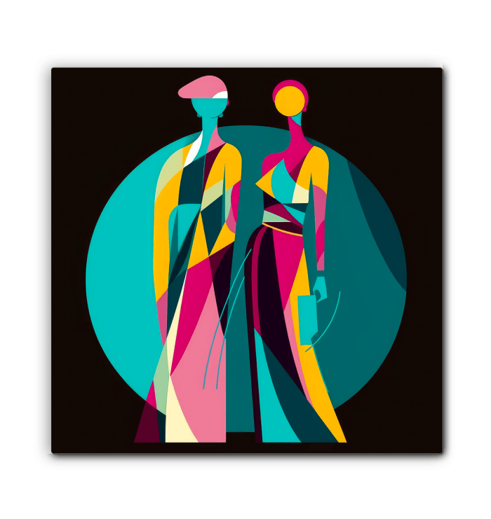 Vibrant Vogue Runway Canvas Print - Beyond T-shirts