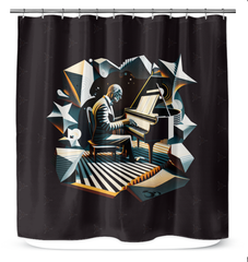 Acoustic Ambiance Shower Curtain