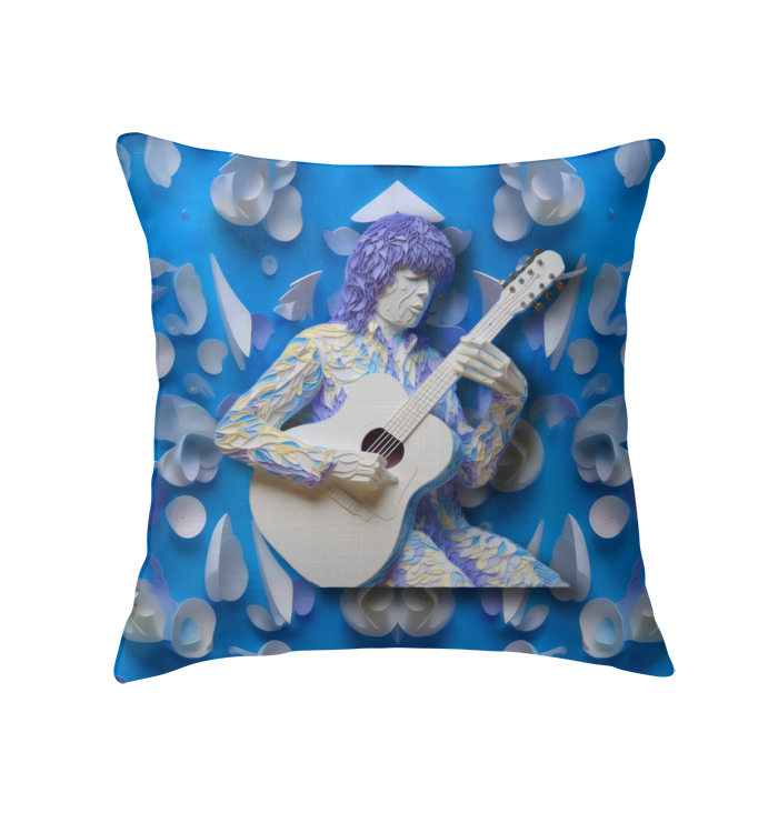 Elegant Gossamer Butterfly Pillow on a cozy living room sofa.