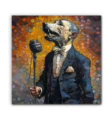 Dog's Tail-Wagging Bliss Wrapped Canvas