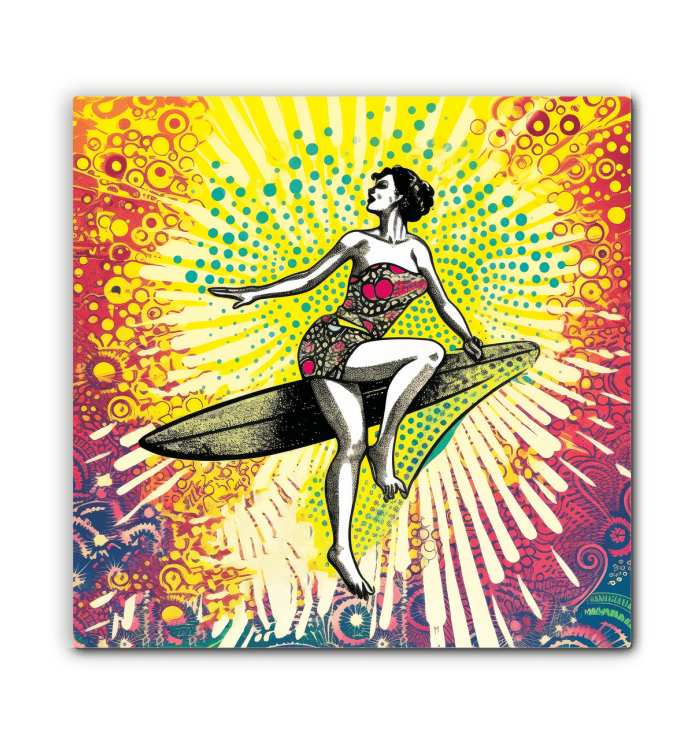 Surfing 1 13 Wrapped Canvas - Beyond T-shirts