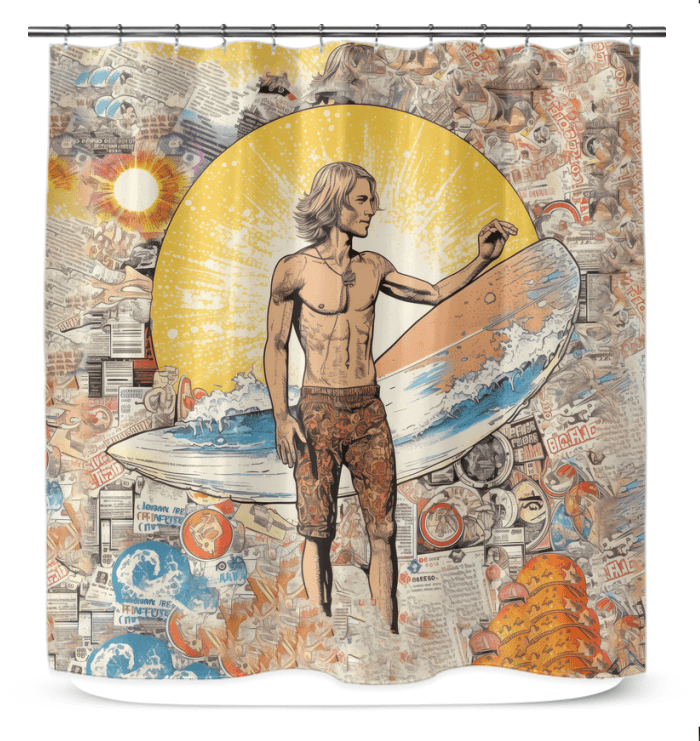 Wave's Serenity Shower Curtain - Beyond T-shirts