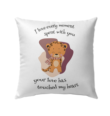 I Love Every Moment Outdoor Pillow