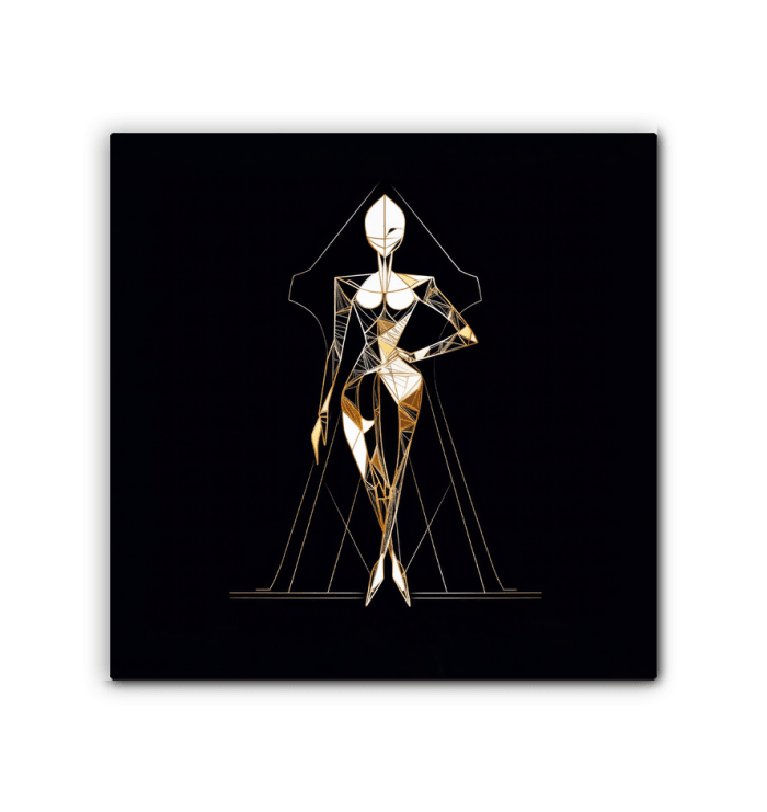 Couture Fashion Illustration Canvas - Beyond T-shirts