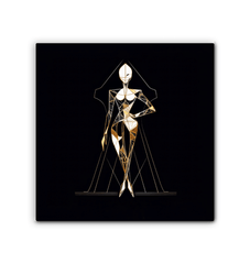 Couture Fashion Illustration Canvas - Beyond T-shirts