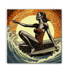 Surfing Serenade Canvas Print - Beyond T-shirts