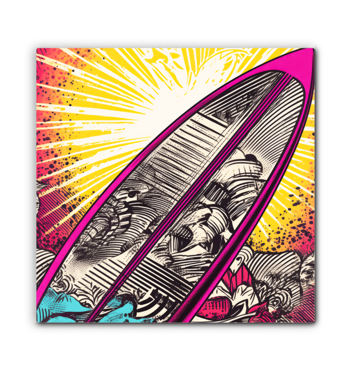 Surfing 5 35 Canvas art in a lively office setting