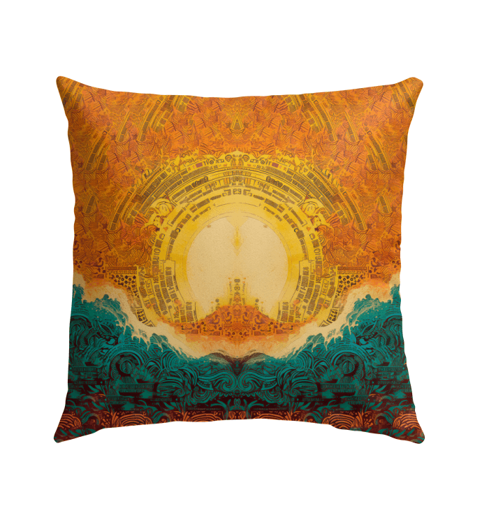 Surfing Serenity Patio Pillow - Beyond T-shirts