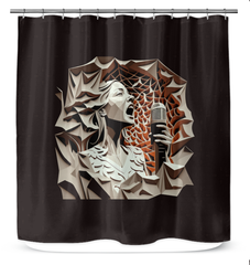 Symphony Silhouette Shower Curtain