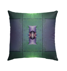 Durable outdoor pillow featuring Geometric Harmony pattern