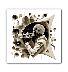 Notation Nebula Wrapped Canvas