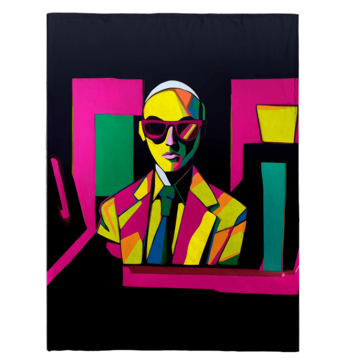 Art Deco Elegance Sherpa Blanket - Beyond T-shirts