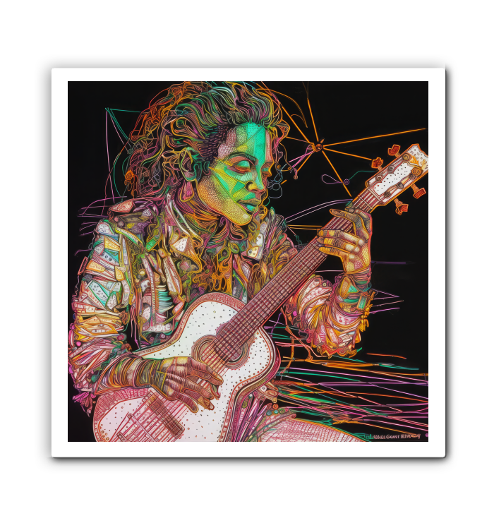 Stylish space art on Cosmos Concerto canvas for office decor