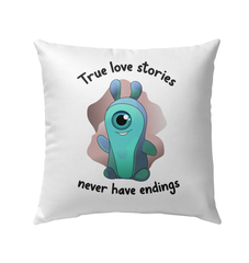 True Love Stories Outdoor Pillow