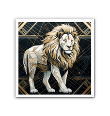 Majestic Lion Sunset Gaze