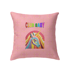 Fairy Garden Charm Indoor Pillow displayed on a sofa or chair.