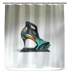 Futuristic Step Shower Curtain - Beyond T-shirts