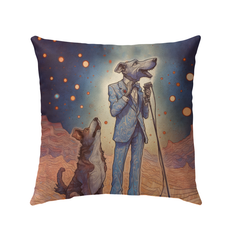 Dog's Adventure Awaits Outdoor Pillow