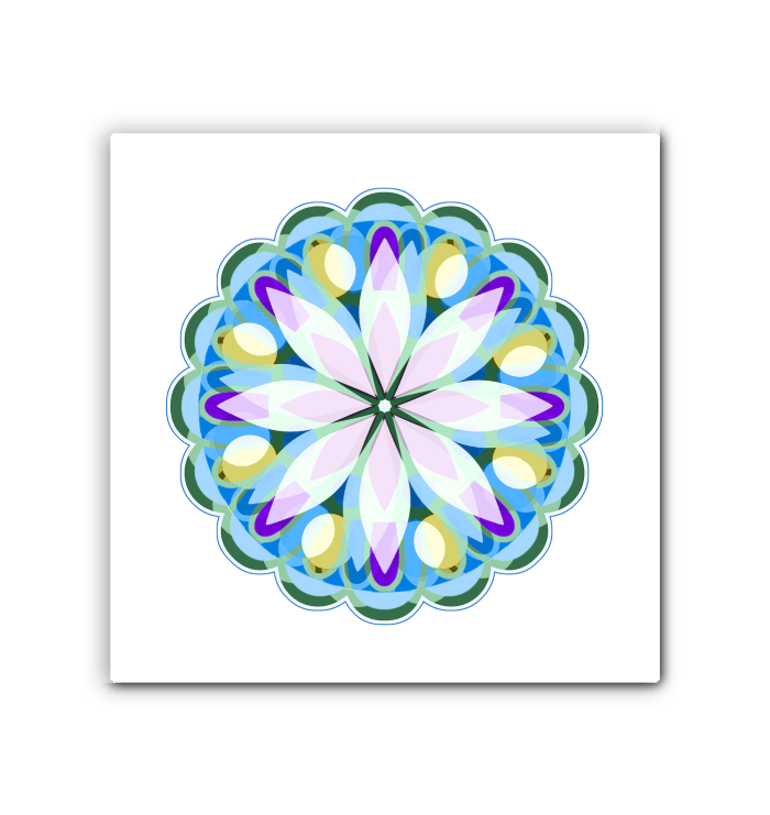 Mandala Enchantment Glass Print - Beyond T-shirts