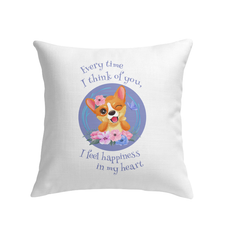 I Think Of You  In My Heart  Indoor Pillow