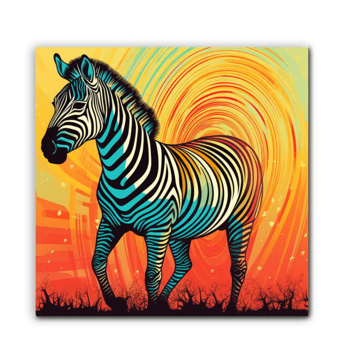 Zebra Foal Innocence Canvas - Beyond T-shirts