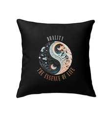 Cosmic Energy Yin Yang Indoor Pillow with elegant design.