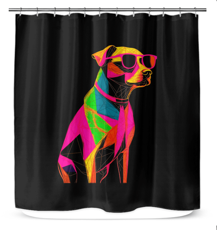 Loyal Dog Bond Shower Curtain - Beyond T-shirts
