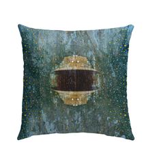 Stylish Artistic Accent pillow perfect for garden chairs.