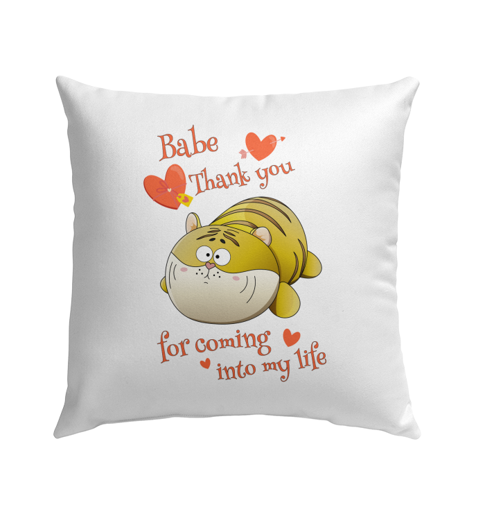 Thank You For Coming Outdoor Pillow