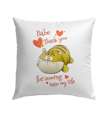 Thank You For Coming Outdoor Pillow