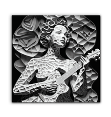 Beat Burst Musical Wrapped Canvas