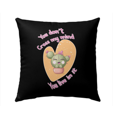 You Dont Cross My Mind Outdoor Pillow