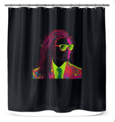 Artistic Fusion Bathroom Curtain - Beyond T-shirts