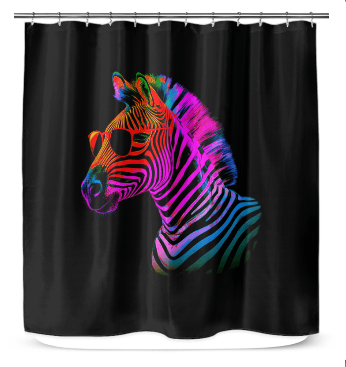 Zebra Zen Mandala Shower Curtain - Beyond T-shirts