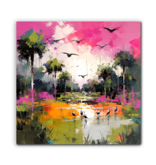 Rolling Meadows Landscape Wrapped Canvas